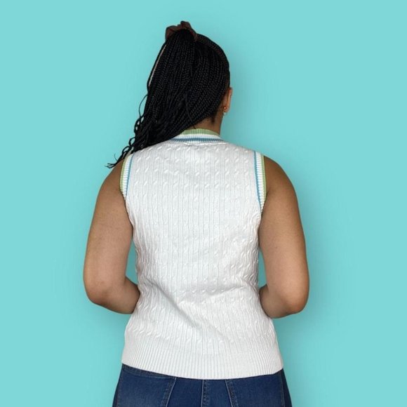 Cable Knit Sweater Vest - Picture 4 of 4